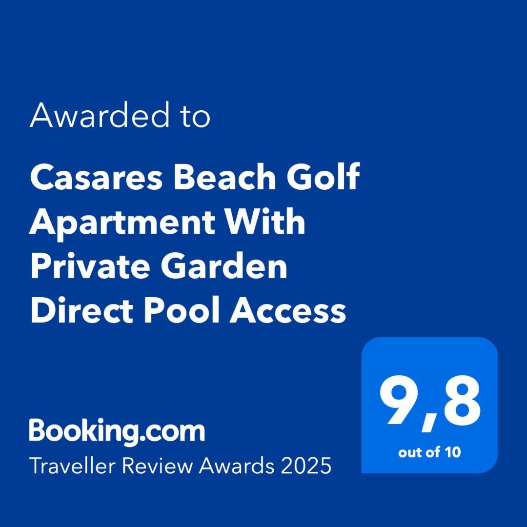 Casares Beach Golf Apartment With Private Garden Direct Pool Access Екстериор снимка
